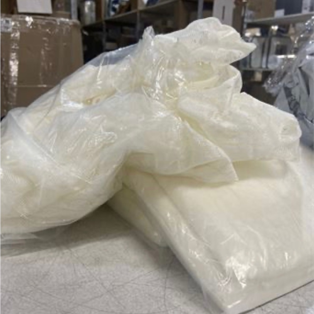 918 Alison Floral Lace Sheer Rod Pocket Window Tie-up Shade; 3 Single Panels - Picture 2 of 3